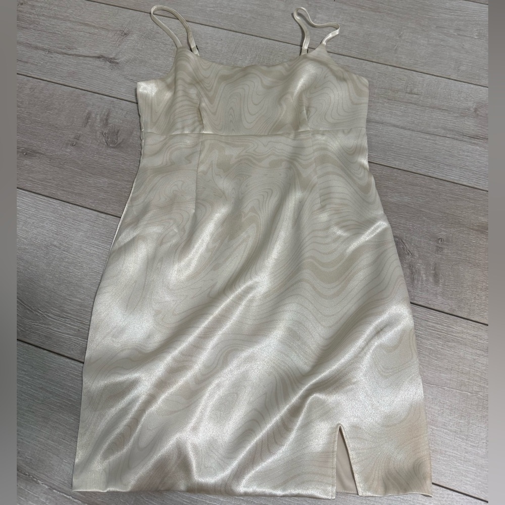 Ivory Satin Dress